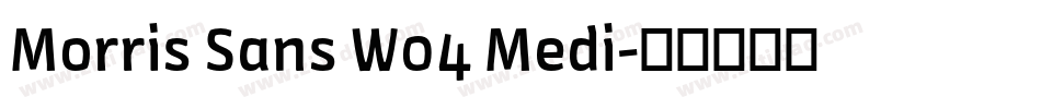 Morris Sans W04 Medi字体转换